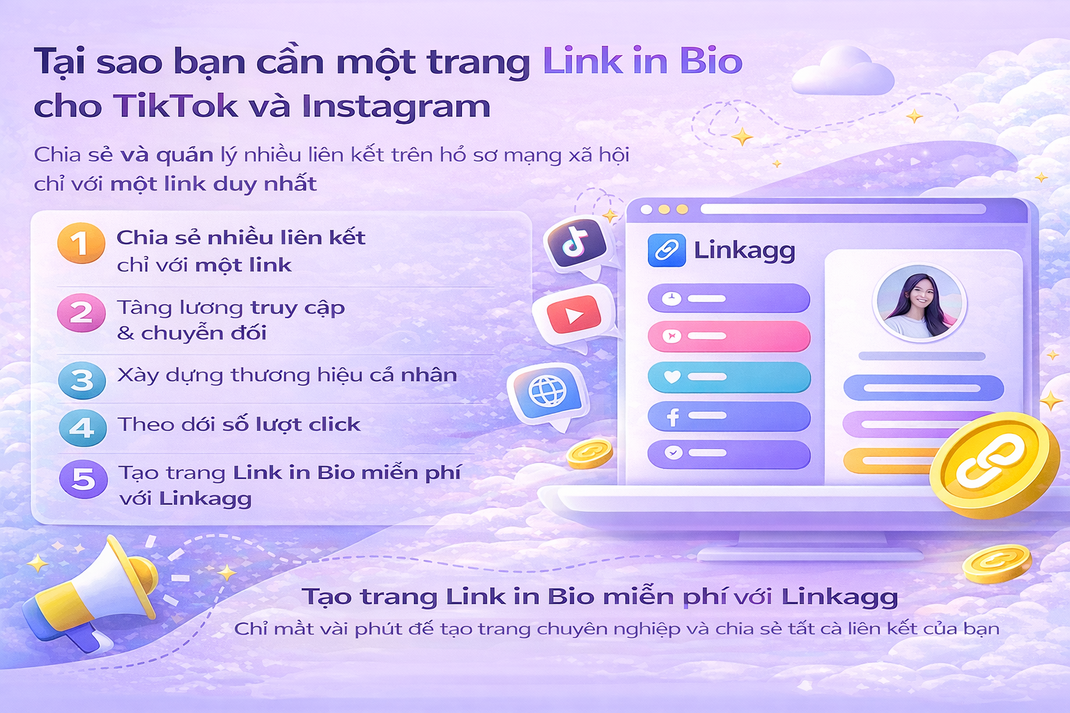 Tại sao bạn cần một trang Link in Bio cho TikTok và Instagram?