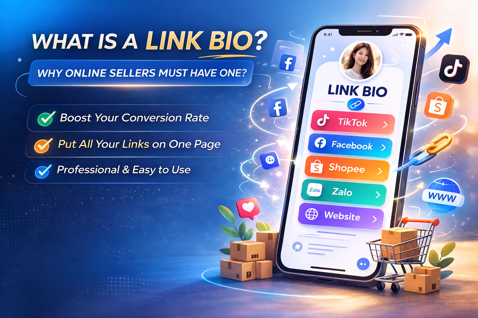 What is a profile link? Why is it necessary for online sellers?