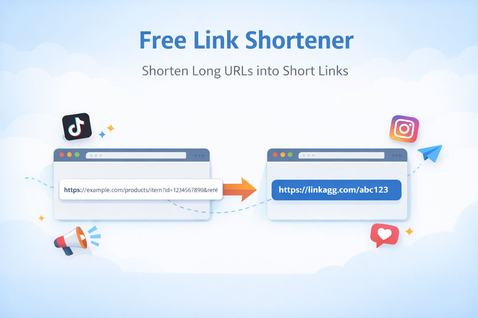 Free Link Shortener – Turn Long URLs into Short Links with Linkagg