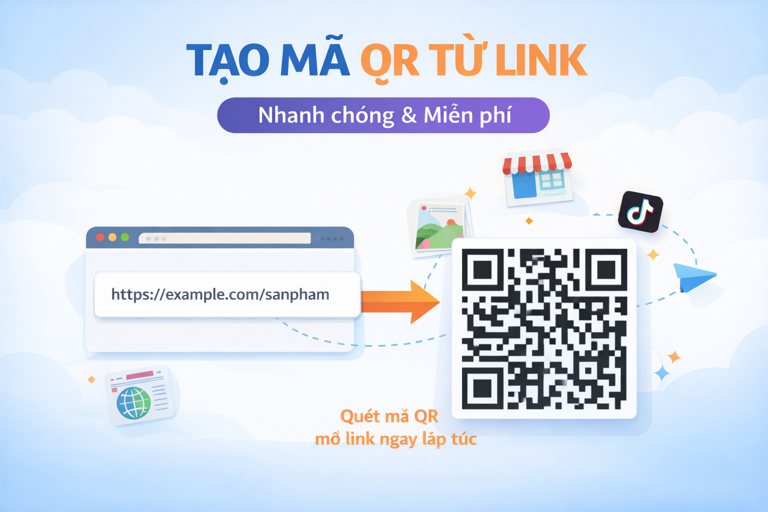 Tạo mã QR từ link nhanh chóng và miễn phí với Linkagg