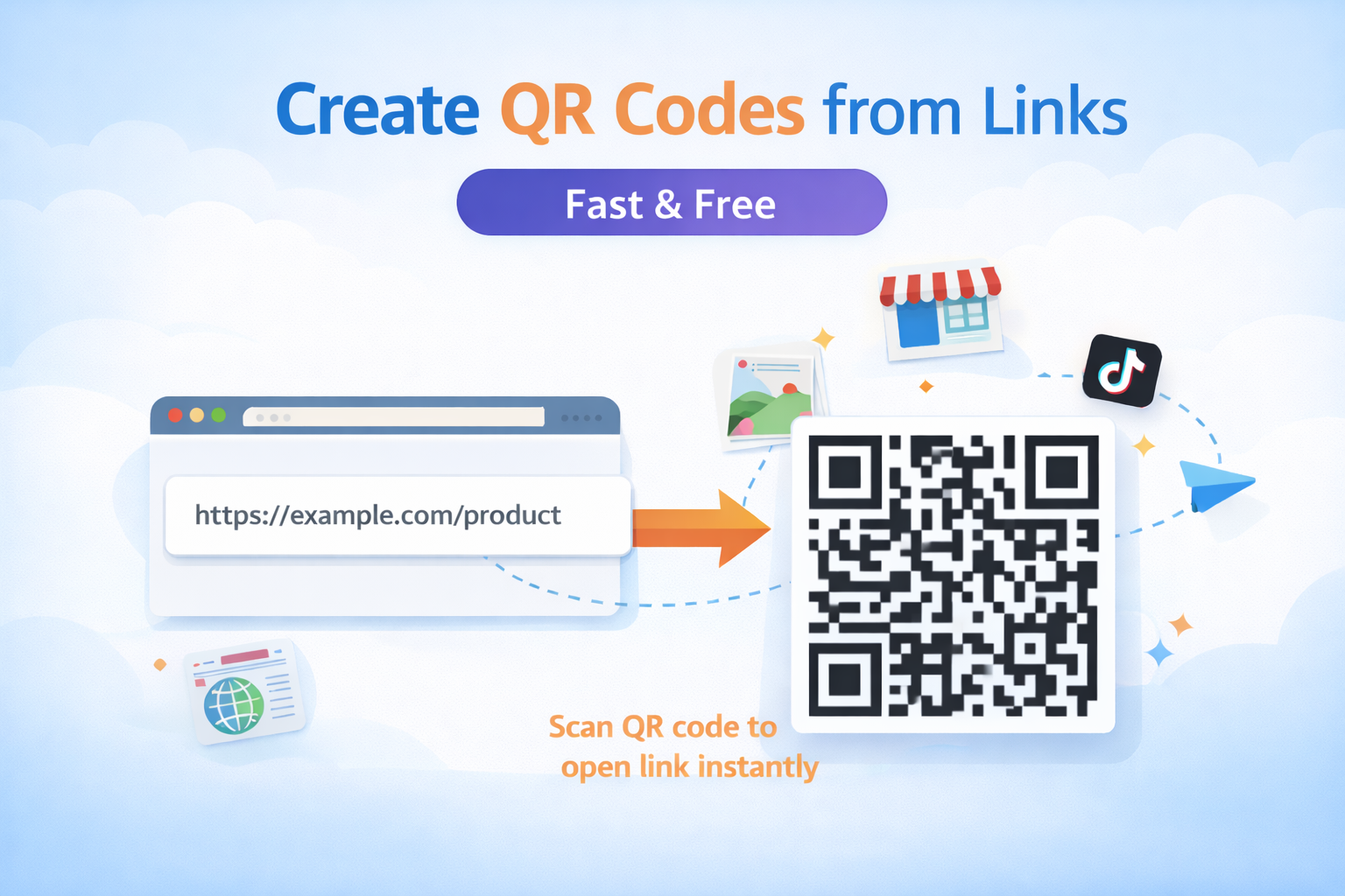 Free QR Code Generator – Create QR Codes from Links with Linkagg